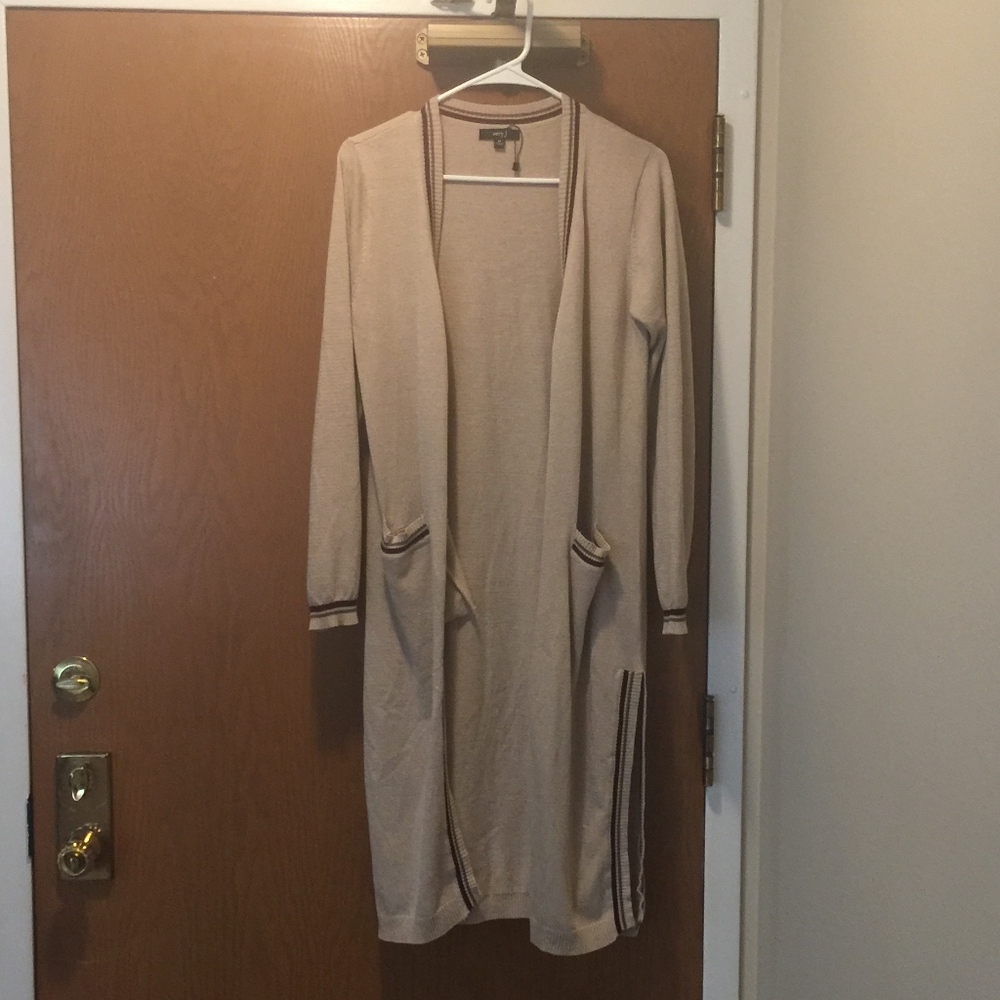 Long Open Cardigan with Pockets